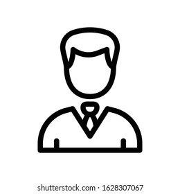 employee vector thin line icon 