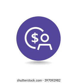 Employee wages icon
