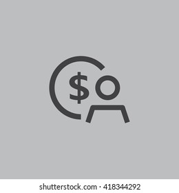 Employee wages icon