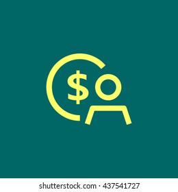 Employee wages icon