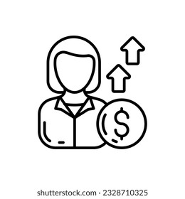 Employee Wages icon in vector. Illustration