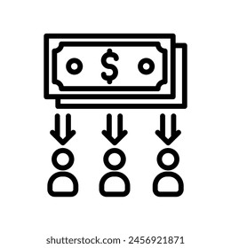Employee Wages  icon in vector. Logotype
