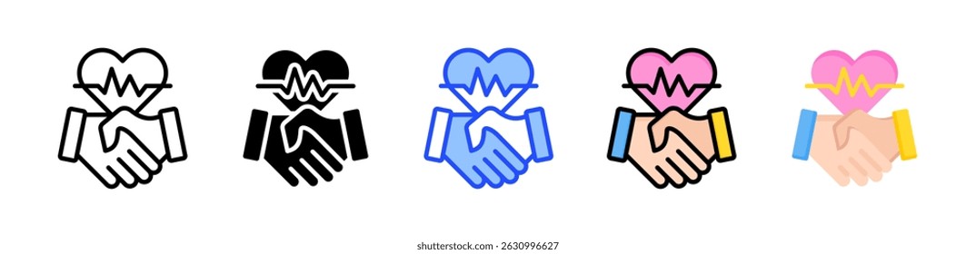Employee Wellbeing Icon Collection With Multiple Styles