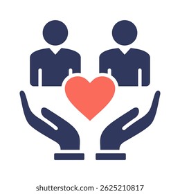 Employee Wellbeing Icon Element for Design