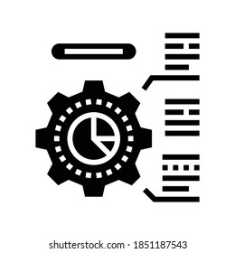 employee working process glyph icon vector. employee working process sign. isolated contour symbol black illustration