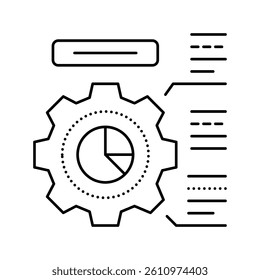 employee working process line icon vector. employee working process sign. isolated contour symbol black illustration