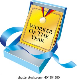 Employee of the year award.
