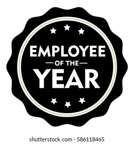 Employee of the year  stamp.Sign.Seal.Logo