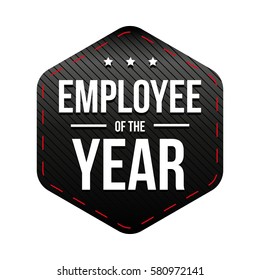 Employee of the Year vector badge