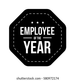 Employee of the Year vector badge