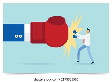 Employees challenge the manager, Vector illustration design