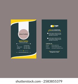 Employees Corporate ID Card Professional ID Card