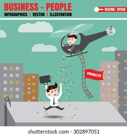 Employees are happy to be promoted