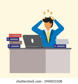 employees have headaches because they are tired of working
