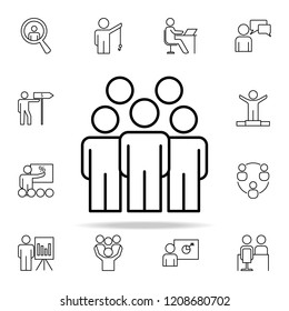 employees icon. Business Organisation icons universal set for web and mobile