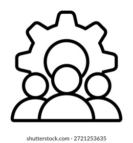 Elemento de icono de empleados para diseño