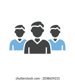 Imagen vectorial de icono Empleados. También se puede utilizar para Business Startup. Adecuado para aplicaciones móviles, aplicaciones web y medios impresos.