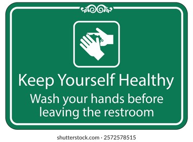 Employees must washing hands warning sign