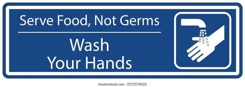 Employees must washing hands warning sign