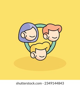 Employees Relations Free vector cartoon icon illustration. customer experience icon concept isolated . flat cartoon style