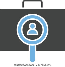Employees Search icon vector image. Suitable for mobile application web application and print media.