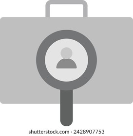 Icono de búsqueda de empleados imagen vectorial. Adecuado para aplicaciones móviles, aplicaciones web y medios de impresión.