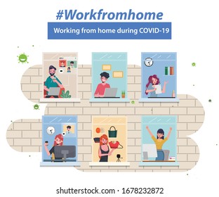 Employees are working from home to avoid spreading the coronavirus covid-19.