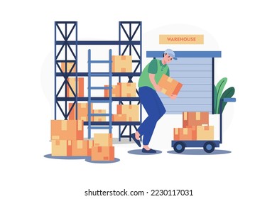 Employees Working In The Warehouse