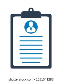 Employer Data icon. Flat style vector EPS.