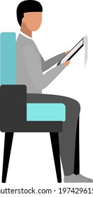 Employer flat color vector faceless character. Human resources specialist. Performing administrative functions in company isolated cartoon illustration for web graphic design and animation