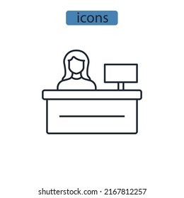 Symbol für Arbeitgebersymbole, Vektorelemente für Infografik-Web