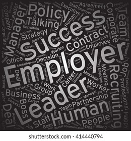 Employer,Word cloud art background