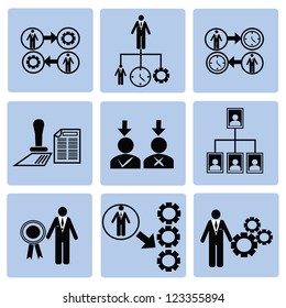 Employment and Business Icons,Vector