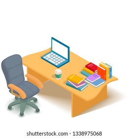 Employment concept banner. Isometric banner of employment vector concept for web, giftcard and postcard