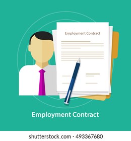 employment contract paper document
