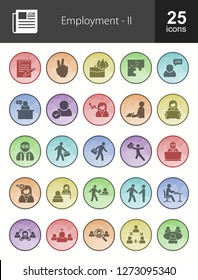 Employment Filled Icons