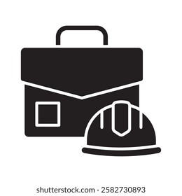 Employment glyph icon. use for modern concept, print, UI, UX kit, web and app development. Vector EPS 10, related to industrial, business, finance, investment.