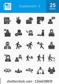 Employment Glyph Icons
