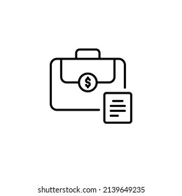 Employment History icon in vector. logotype