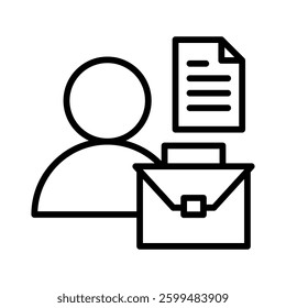 Employment Icon Element for Design