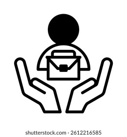 Employment Icon Element for Design