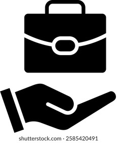 Employment Icon Glyph Vector Illustration