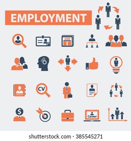 employment icons
