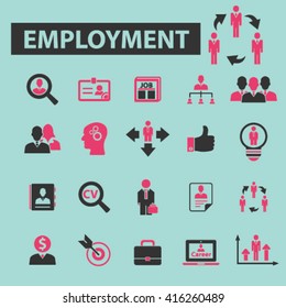 employment icons
