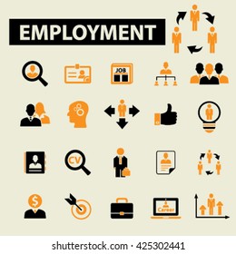 employment icons
