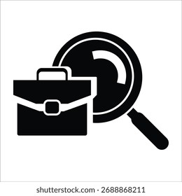 Iconos de empleo. Vector sólido simple