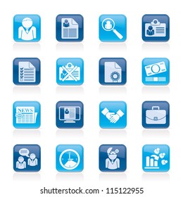 Employment and jobs icons - vector icon set