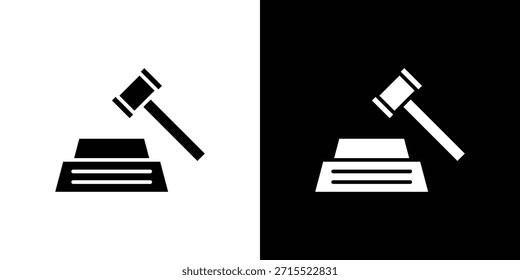 Vector de icono de ley de empleo, ilustración sólida, conjunto de pictogramas.