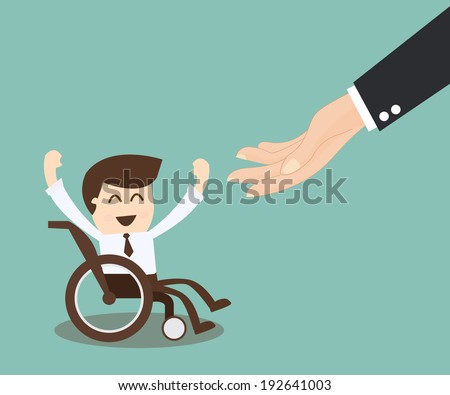 Employment Opportunity for the Disabled - businessman in wheelchair