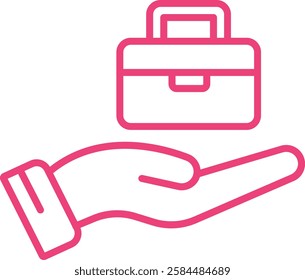 Employment vector icon. Can be used for printing, mobile and web applications.